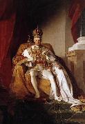 Friedrich von Amerling Portrait of Holy Roman emperor Francis II Germany oil painting artist